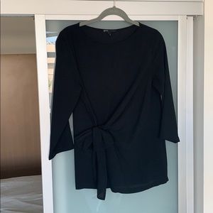 Black Gibson Wrap Top Size S